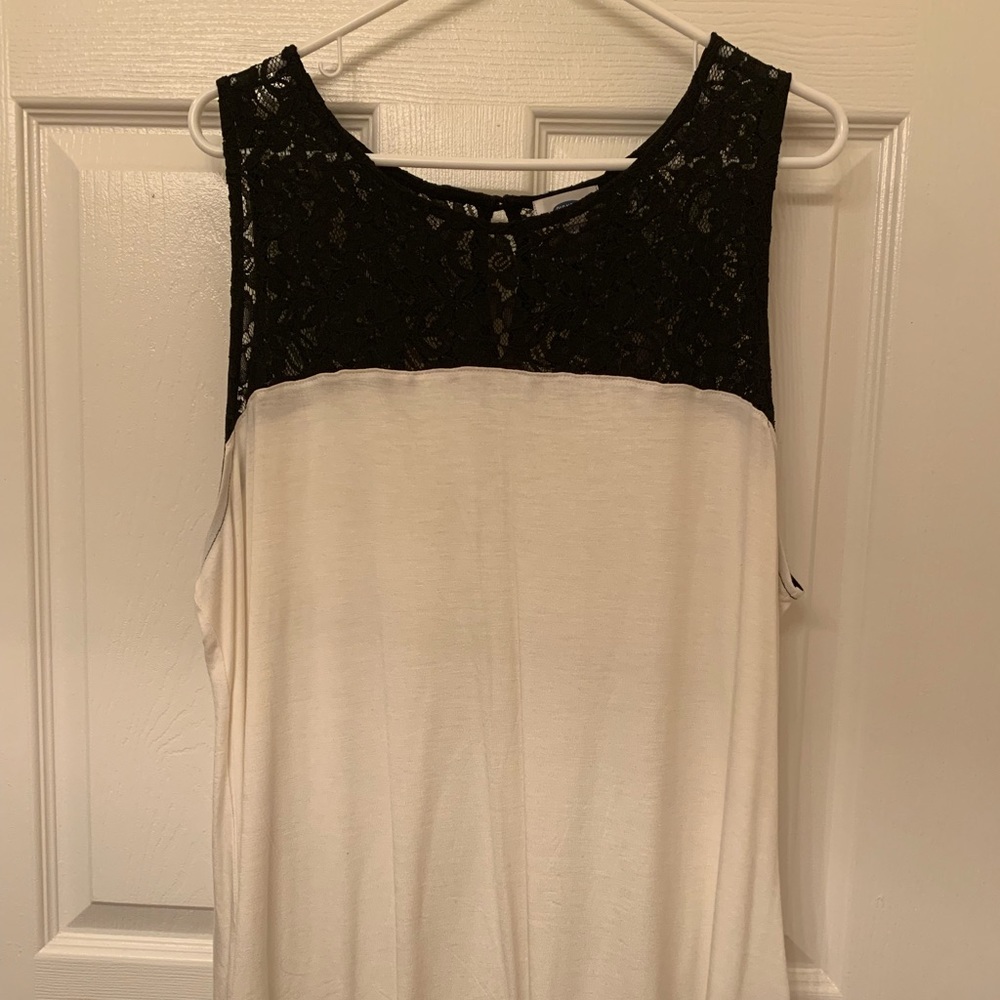 Black Lace Tank Top